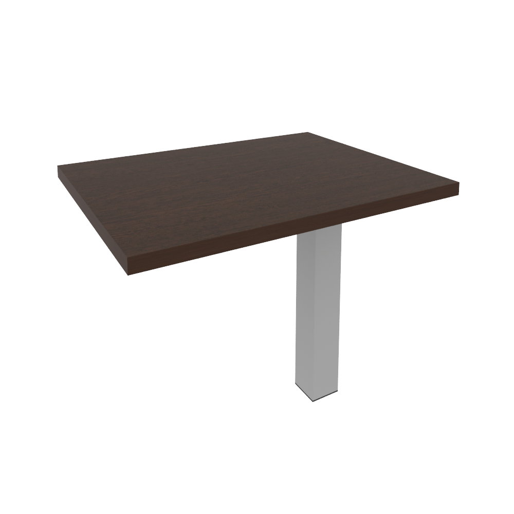 Брифинг-приставка для криволинейного стола (опора КО-1 в комплекте)