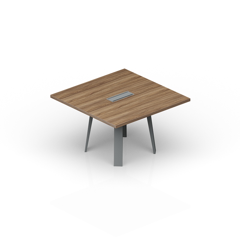 Стол для переговоров с металлическим аутлетом для вывода электропроводки