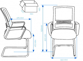 Кресло для сотрудника AL 776V