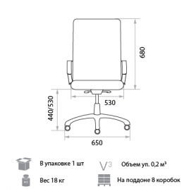 Кресло для руководителя Delfo DF PLN