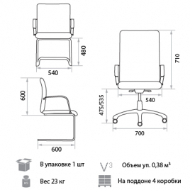 Кресло для руководителя Galaxy PXN