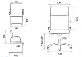 Кресло для руководителя Nadir PLN