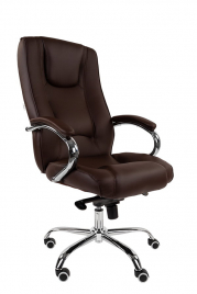 Кресло для руководителя РК 100 хром натуральная кожа
