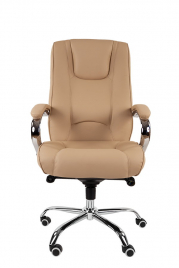 Кресло для руководителя РК 100 хром натуральная кожа