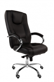 Кресло для руководителя РК 100 хром натуральная кожа