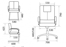 Кресло для руководителя Verona steel chrome
