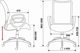 Кресло для сотрудника CH-599