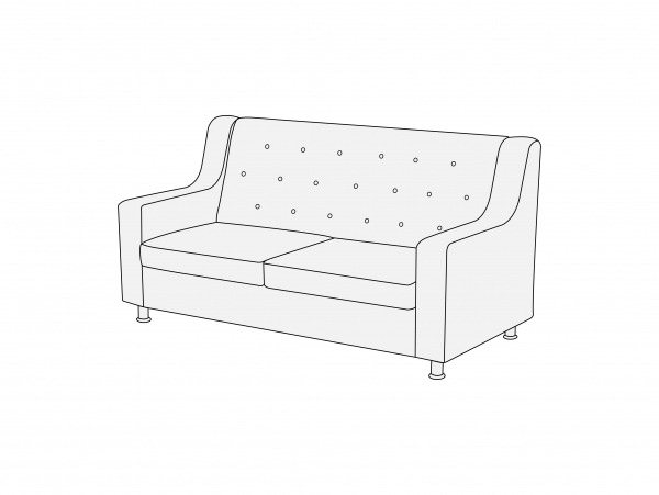 Диван трехместный