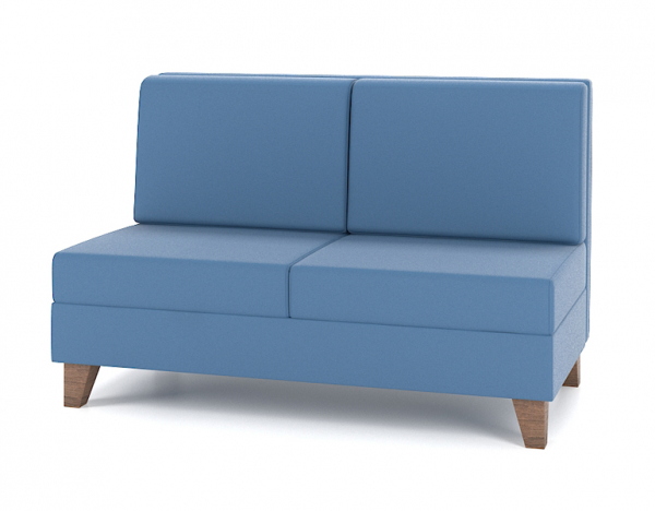 Двухместный диван без подлокотников