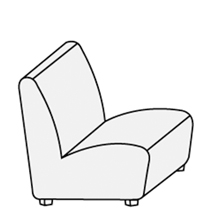 Кресло без подлокотников