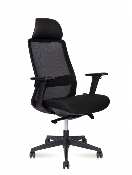 Кресло для сотрудника Como black 