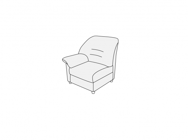 Модуль одноместный левый