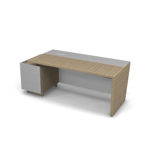 Стол рабочий с тумбой, левый