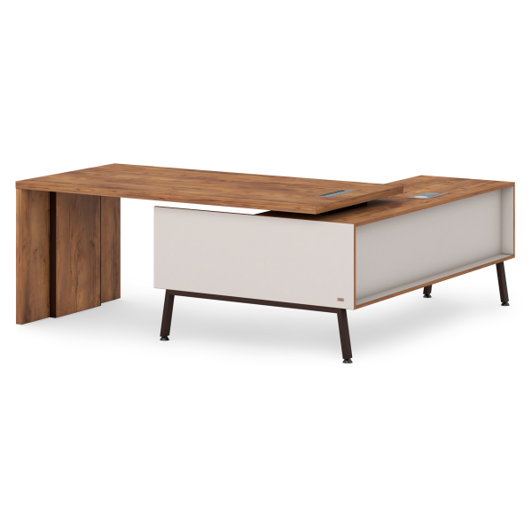 Стол руководителя с опорной тумбой