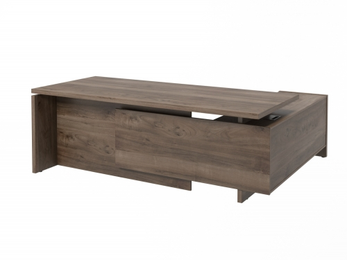 Стол руководителя с опорной тумбой левый