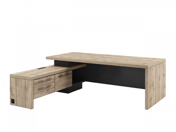 Стол руководителя с опороной тумбой