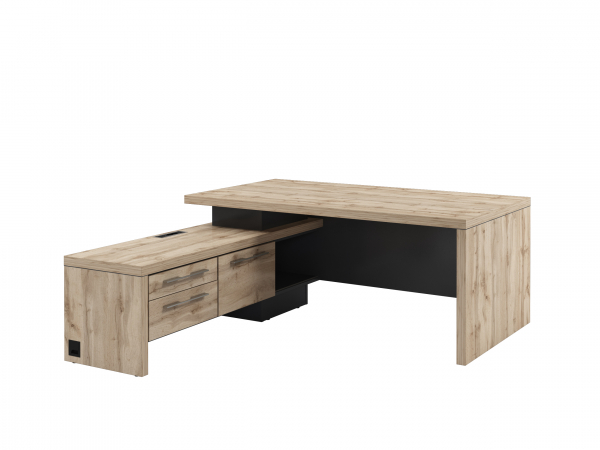 Стол руководителя с опороной тумбой