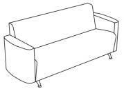 Трехместный диван