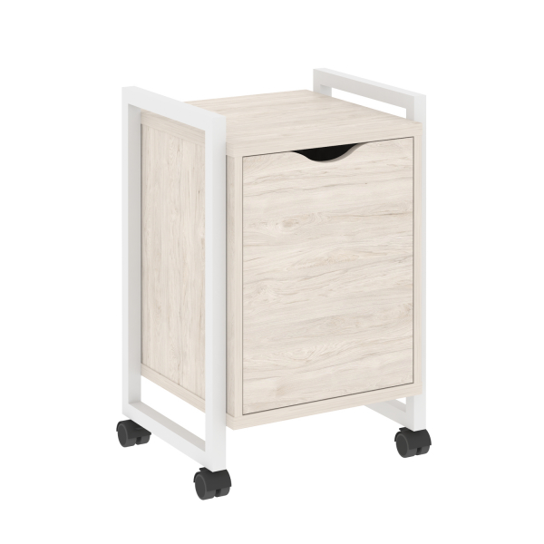 Тумба на колесных опорах с распашным фасадом