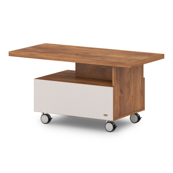 Журнальный стол с нишей и выдвижным ящиком